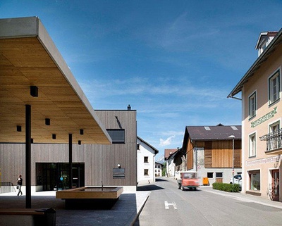 Dorfzentrum Fließ; Architektur: Rainer Köberl, Daniela Kröss