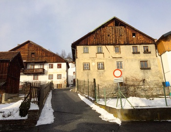 Imst, Blick auf einen Teil der bäuerlich geprägten Oberstadt