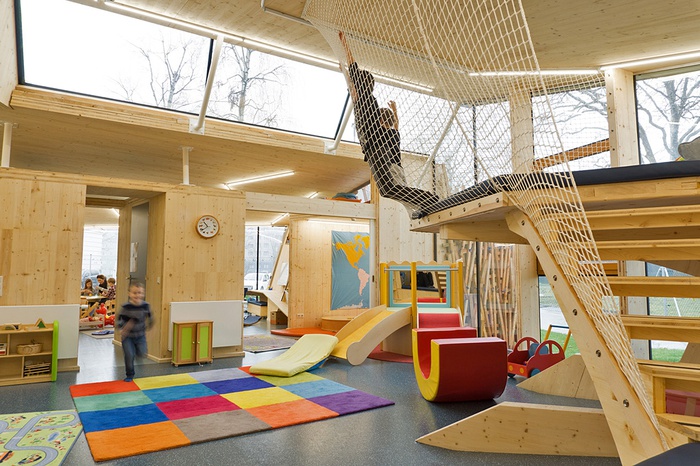 Kinderbetreuungseinrichtung "Spielräume", Innsbruck, 2016–17 (Architektur: Studierende des ./studio3 der Universität Innsbruck)