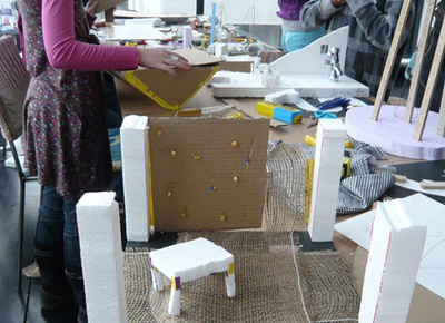 Fotos von Workshops und Exkursionen im Rahmen von "aut: kids"