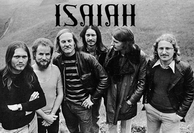 Autogrammkarte der Band Isaiah