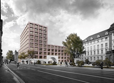 Lehr- und Bürogebäude der Universität Innsbruck, Visualisierung