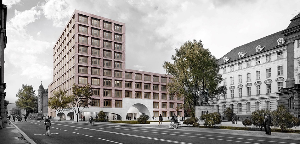 Lehr- und Bürogebäude der Universität Innsbruck, Visualisierung – © Mohr Architekten Lehr- und Bürogebäude der Universität Innsbruck, Visualisierung