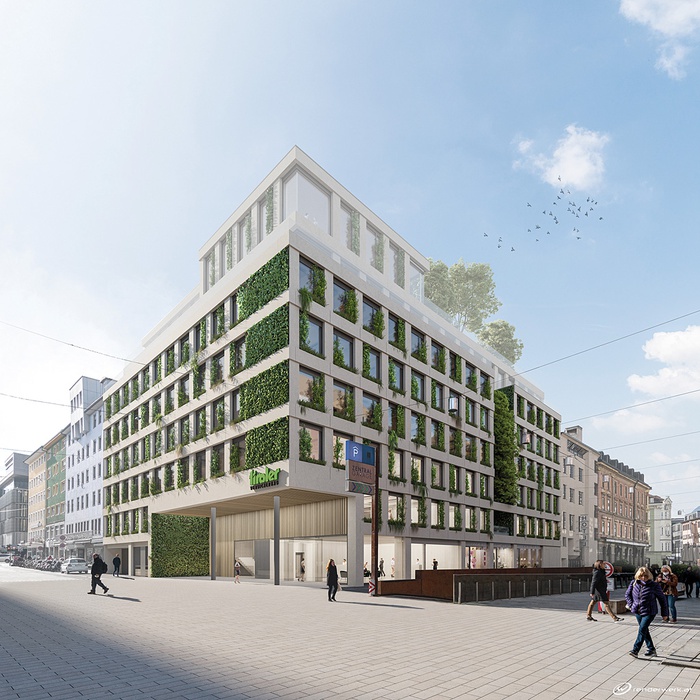 Zentrale Tiroler Versicherung, Innsbruck, Rendering