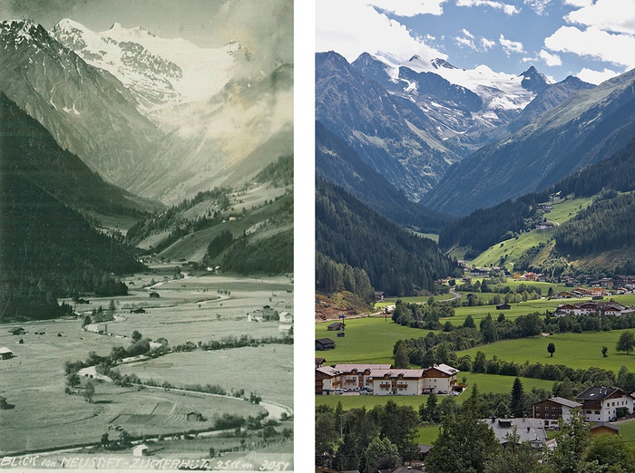 Milders, Stubaital, 1940 und 2007