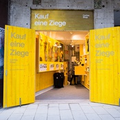 Pop-up Store für die Caritas