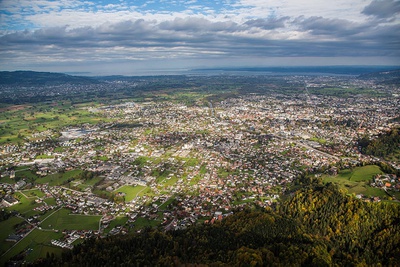 Luftbild Dornbirn – © Vorarlberger Nachrichten/Philipp Steurer Luftbild Dornbirn