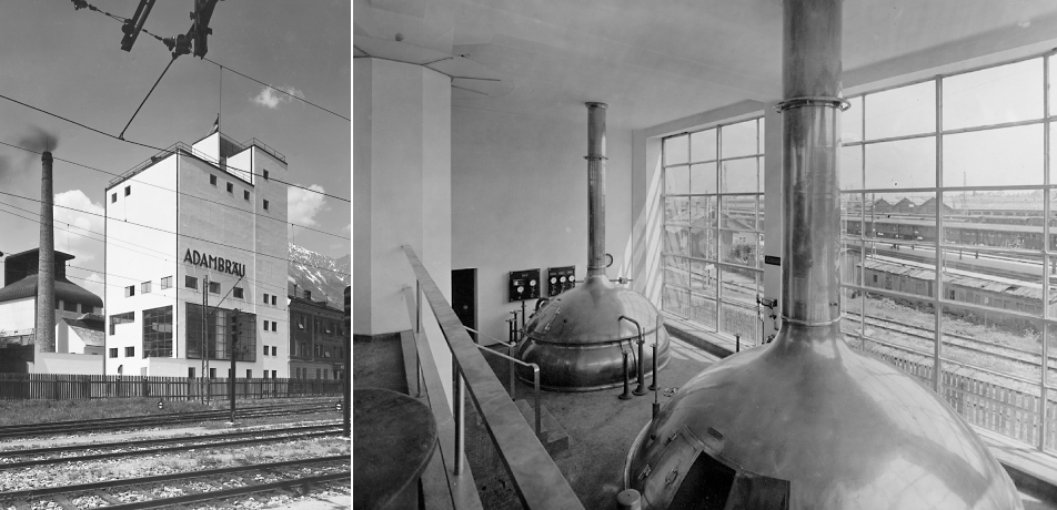 Das Sudhaus des Adambräu um 1931