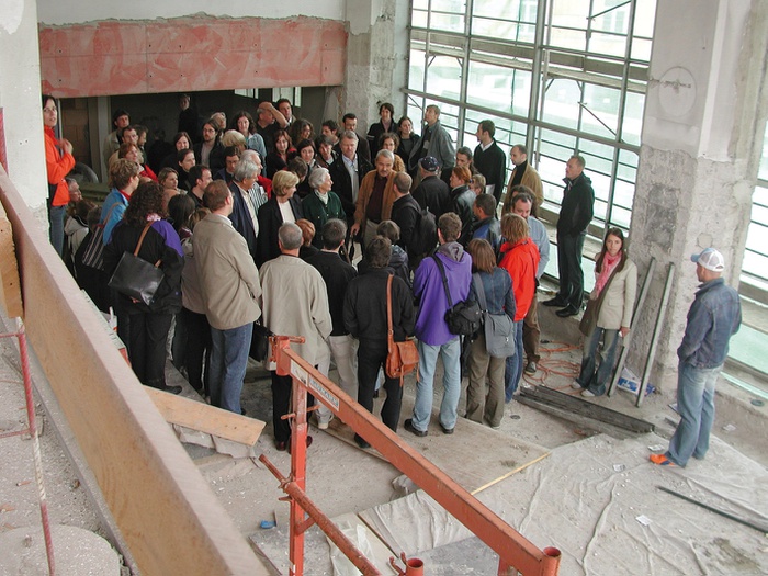 Führung durch die Baustelle des Adambräu